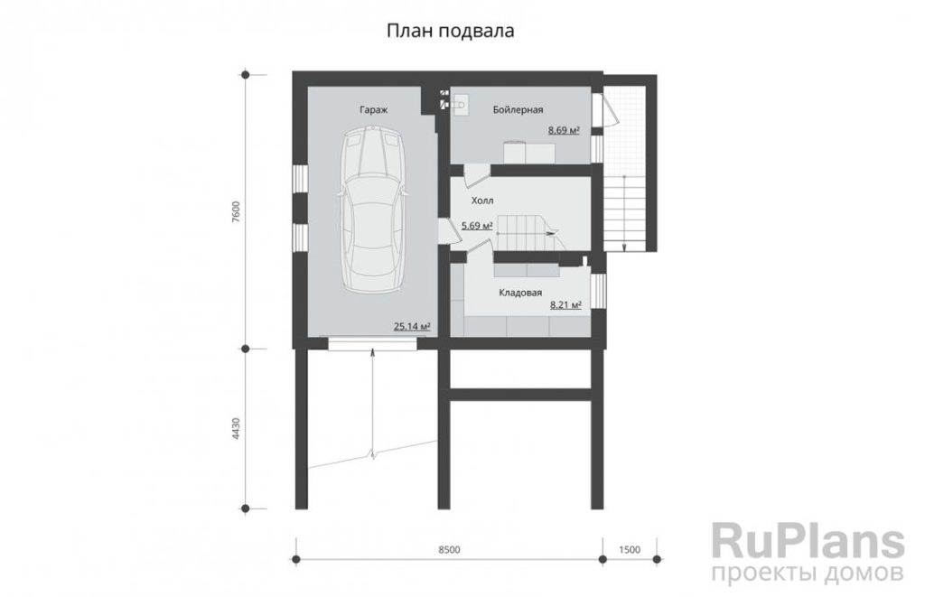 Планировка Проект комфортного дома с мансардой Rg3662