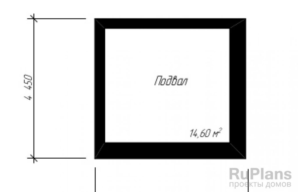 Планировка Проект одноквартирного дома с подвалом Rg3830