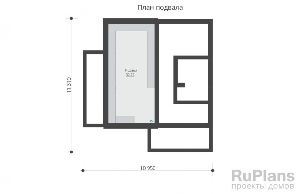 Планировка Двухэтажный жилой дом с подвалом и террасами Rg5560