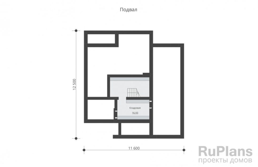Планировка Двухэтажный дом с подвалом, гаражом, террасой и балконом Rg5129