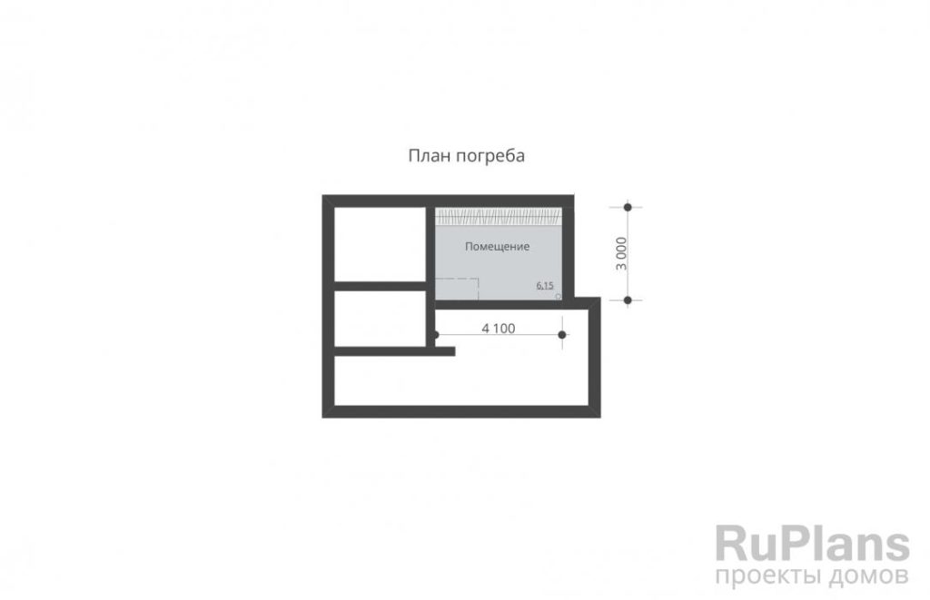 Планировка Проект одноэтажного дома с погребом и мансардой Rg5563