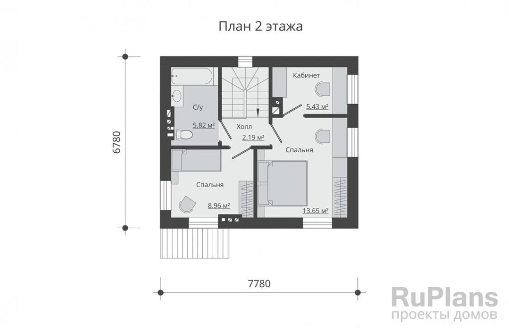 Планировка Двухэтажный дом Rg5336