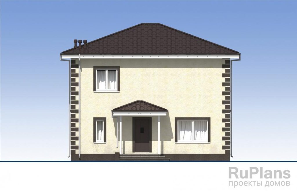 Проект индивидуального двухэтажного жилого дома с террасой Rg6118 — фото 5