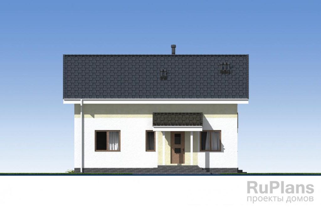 Проект одноэтажного дома с чердаком и террасой Rg5499 — фото 5