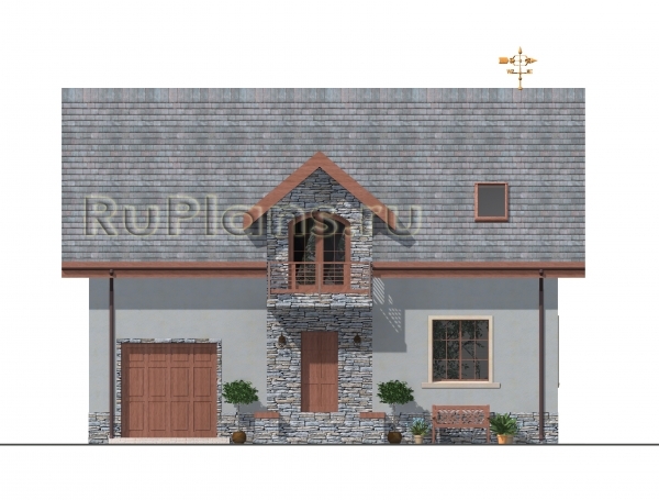 Проект индивидуального жилого дома с мансардой Rg4763 — фото 5