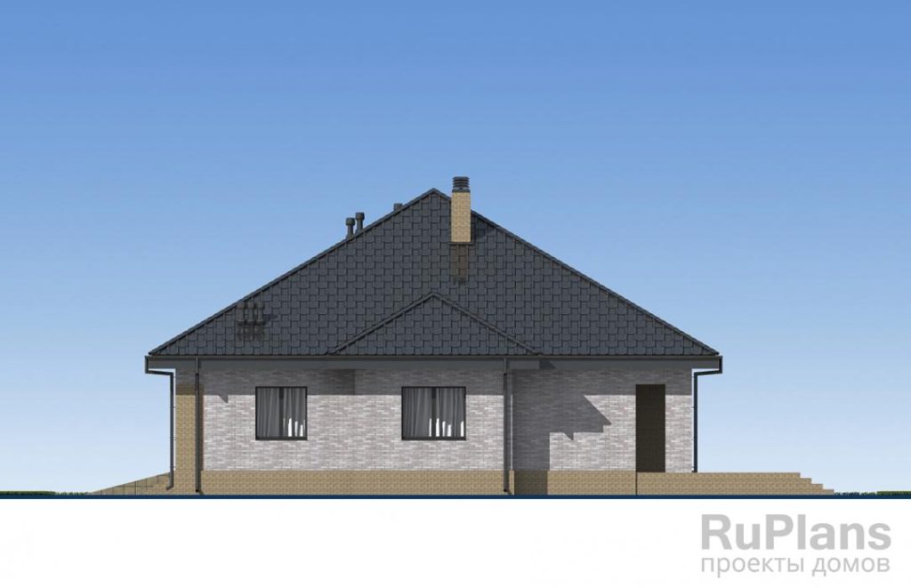 Проект одноэтажного дома с террасой и гаражом Rg5602 — фото 6