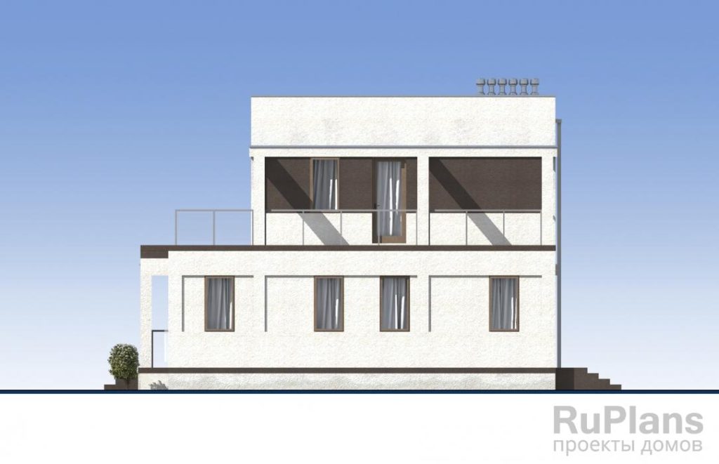 Проект двухэтажного жилого дома с террасами Rg5264 — фото 6
