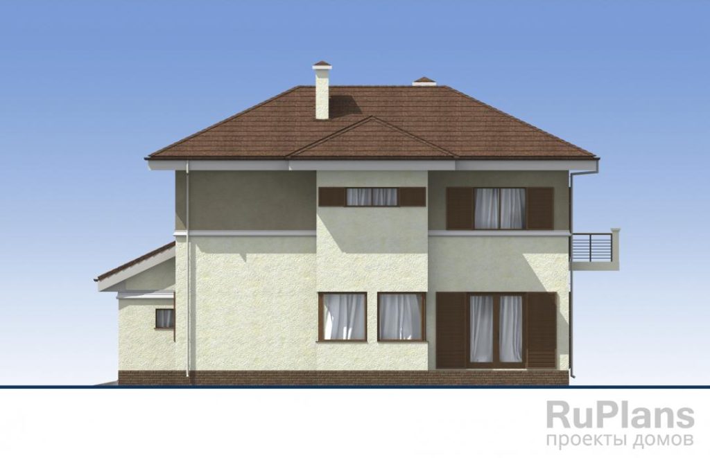 Проект двухэтажного жилого дома с гаражом и террасой Rg5198 — фото 6