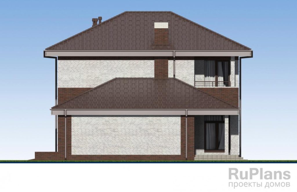 Двухэтажный дома с гаражом, террасой и балконом Rg4893 — фото 6