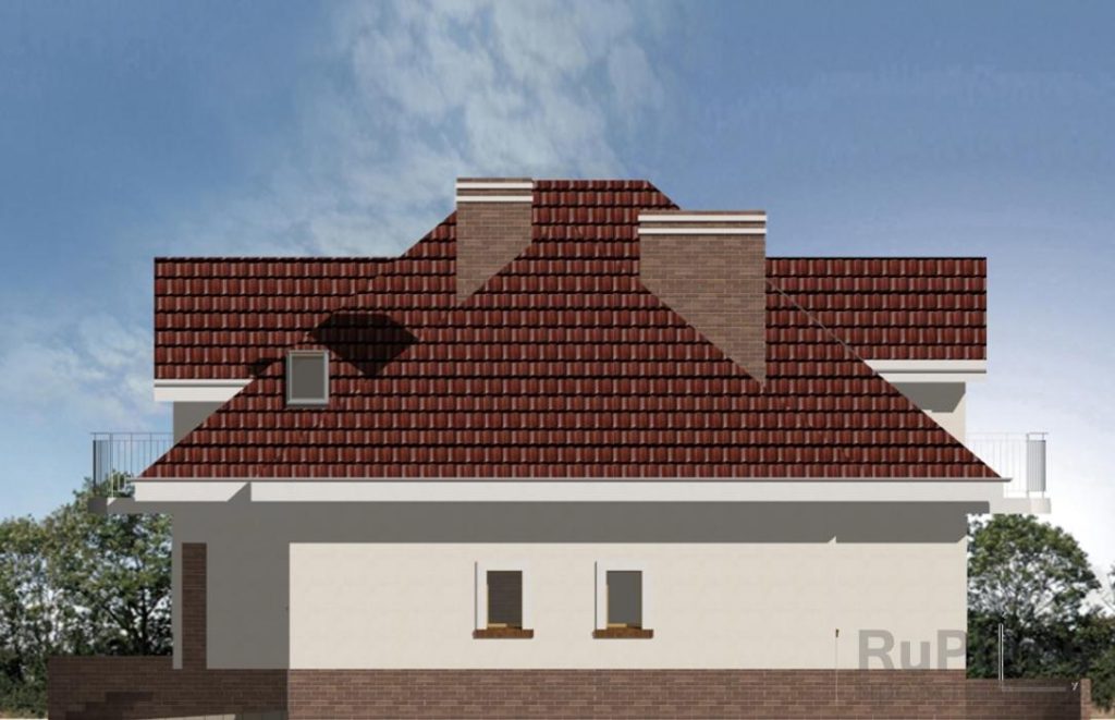 Проект компактного одноэтажного дома с гаражом и мансардой Rg3361 — фото 6