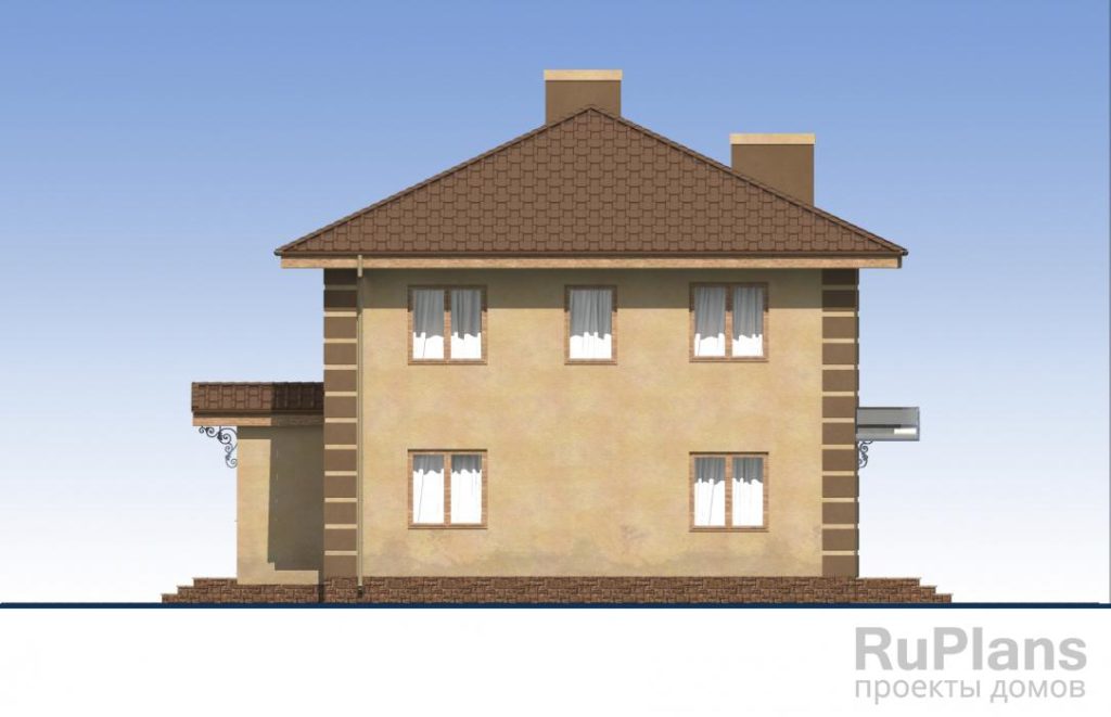 Проект двухэтажного жилого дома с террасой и гаражом Rg5462 — фото 6