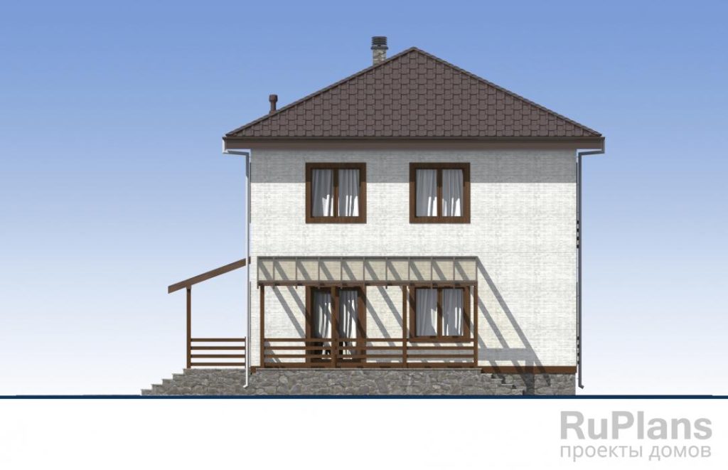 Проект двухэтажного жилого дома с террасами Rg5471 — фото 6