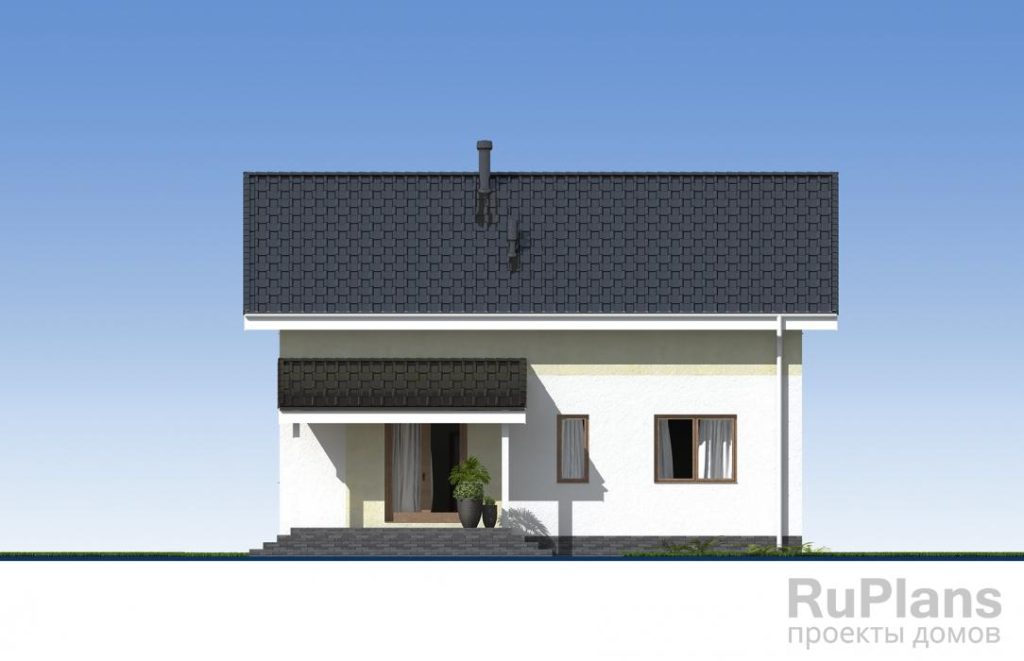 Проект одноэтажного дома с чердаком и террасой Rg5499 — фото 7