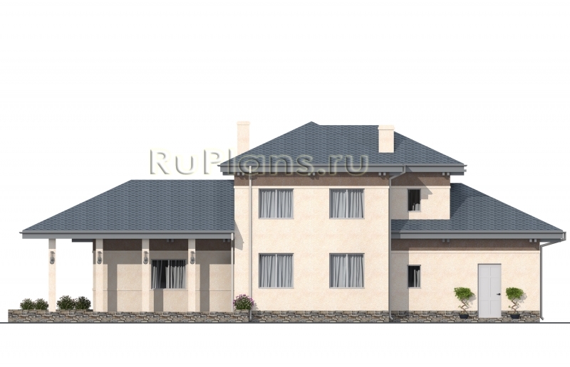 Проект двухэтажного дома с крытой террасой Rg4935 — фото 7
