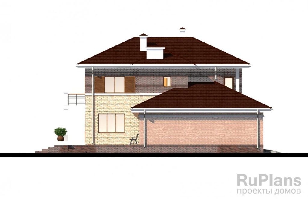 Двухэтажный дом из керамзитобетона Rg4757 — фото 7