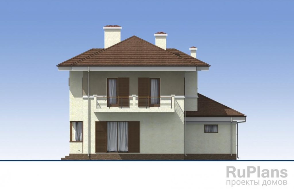 Проект двухэтажного жилого дома с гаражом и террасой Rg5198 — фото 7