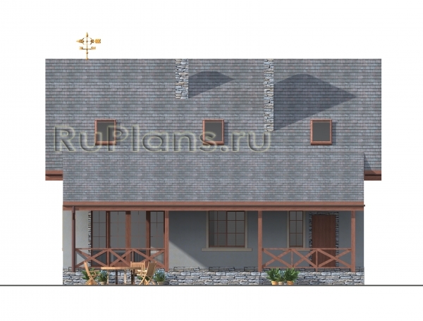 Проект индивидуального жилого дома с мансардой Rg4763 — фото 7