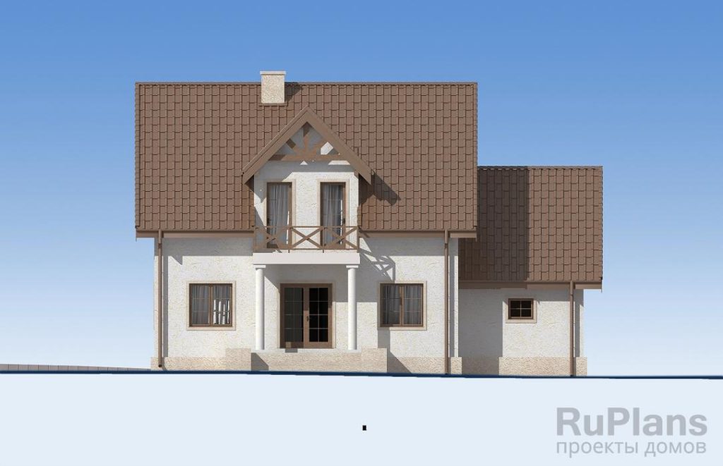 Проект одноэтажного дома с подвалом, мансардой, гаражом и террасой. Rg5594 — фото 7