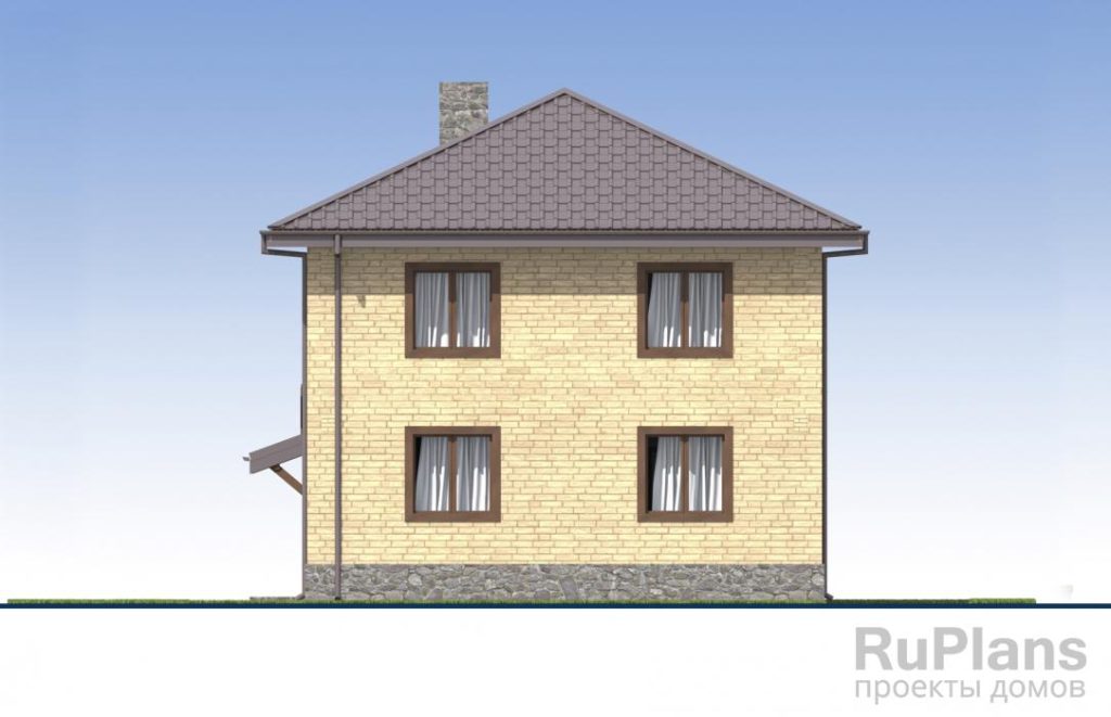 Проект индивидуального двухэтажного жилого дома с террасой Rg5407 — фото 7