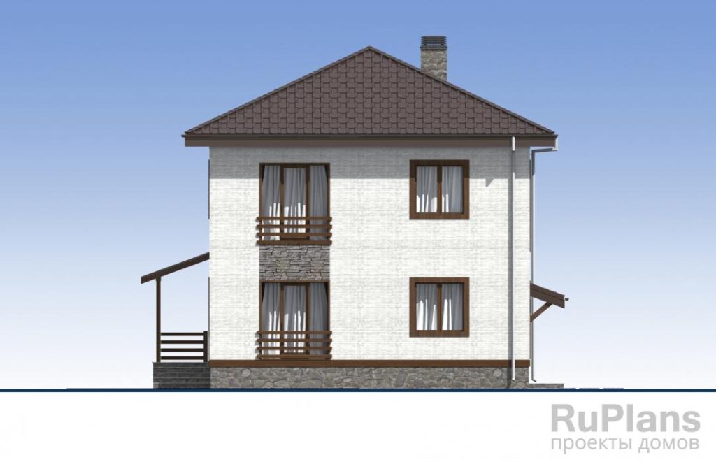 Проект двухэтажного жилого дома с террасами Rg5471 — фото 7