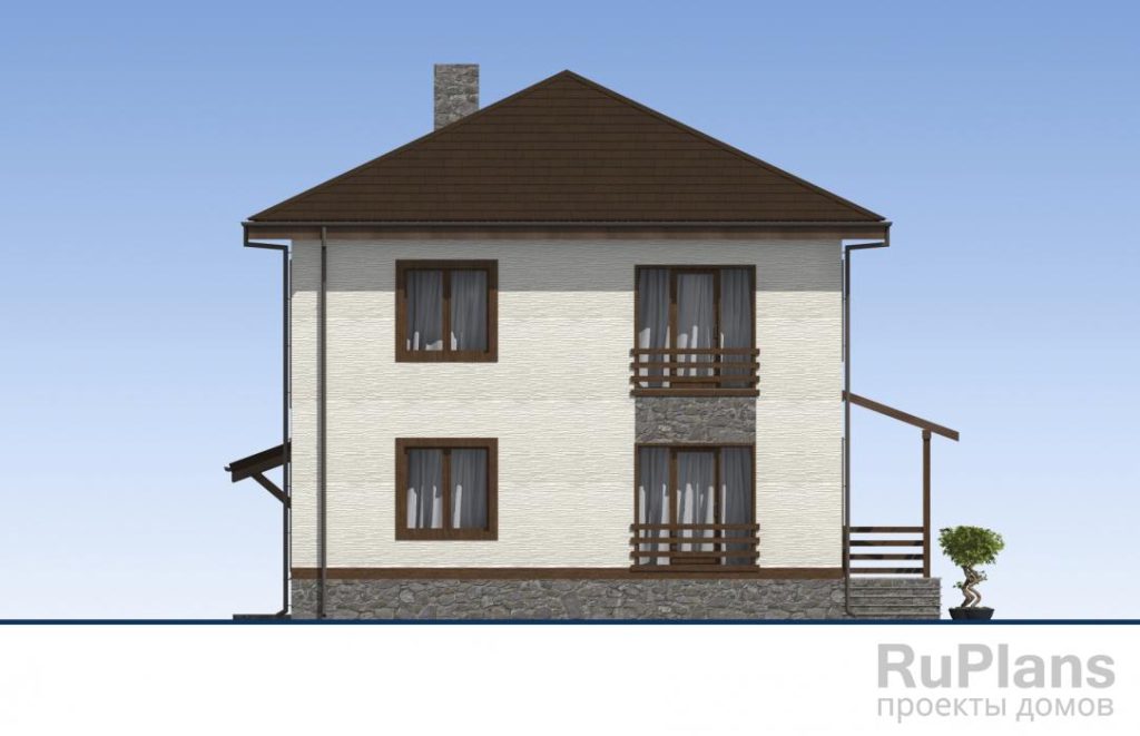 Проект двухэтажного жилого дома с террасами Rg5108 — фото 7