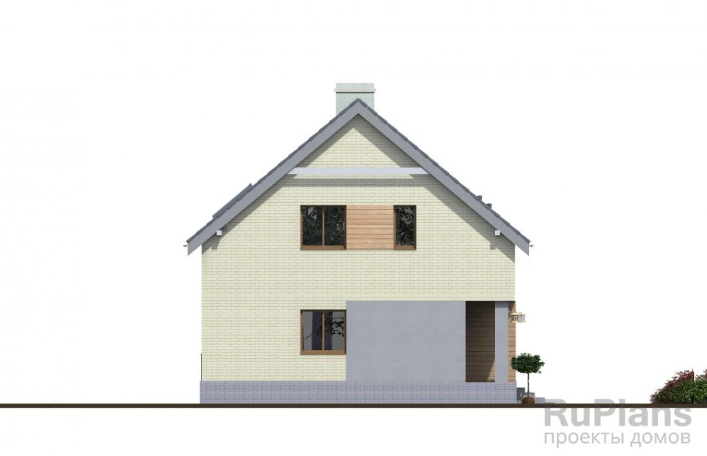 Проект дома с мансардой и террасой Rg4028 — фото 8