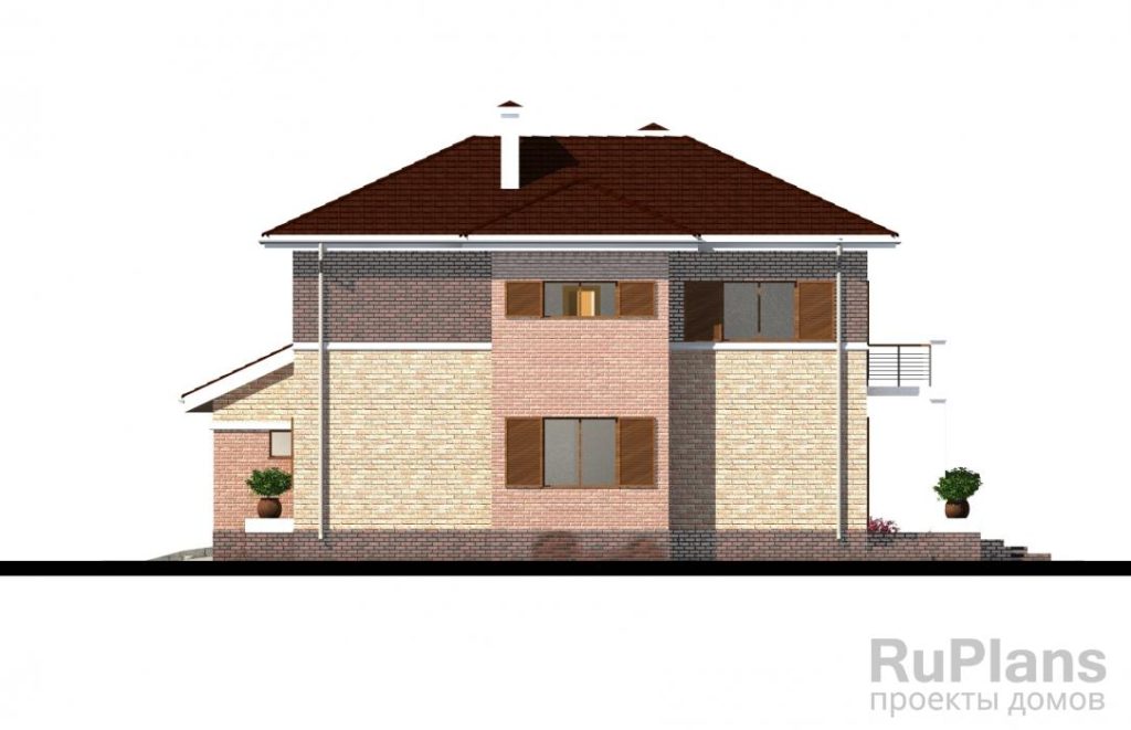 Двухэтажный дом из керамзитобетона Rg4757 — фото 8