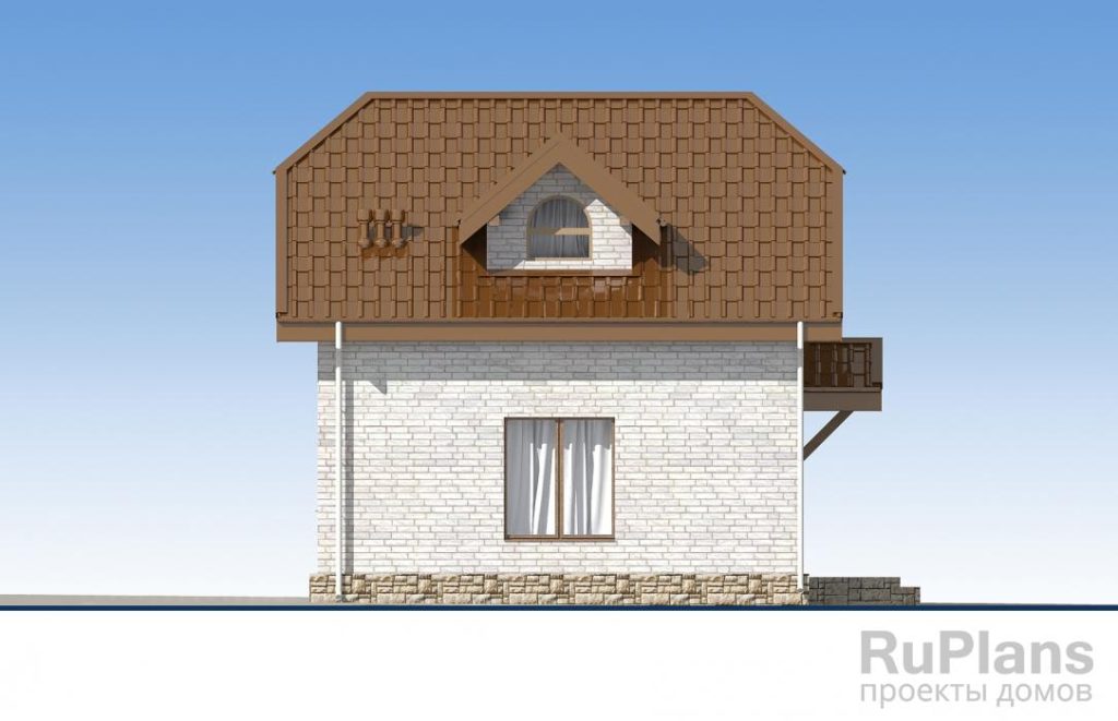 Проект одноэтажного дома с мансардой Rg5675 — фото 8