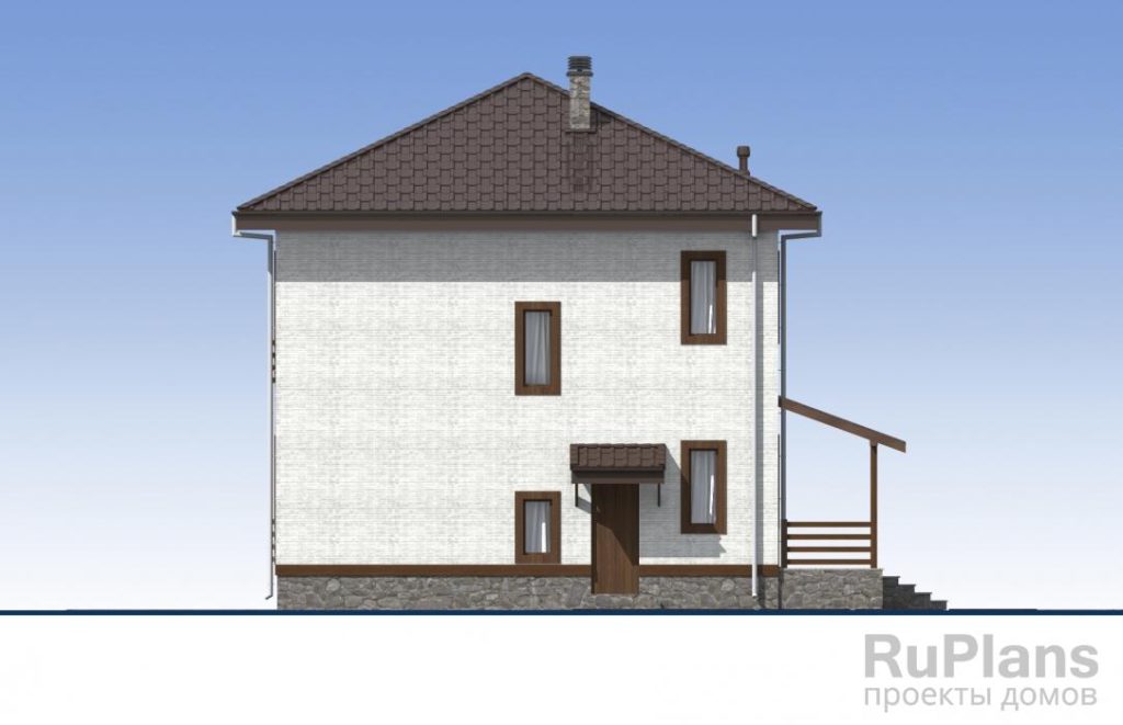 Проект двухэтажного жилого дома с террасами Rg5471 — фото 8