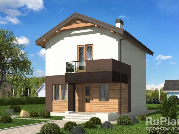 Двухэтажный дом с террасой Rg5295
