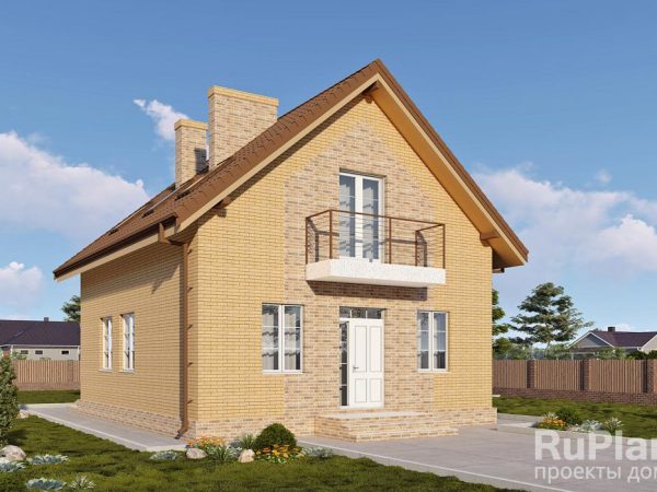 Одноэтажный дом с мансардой, кабинетом и тремя спальнями Rg6260