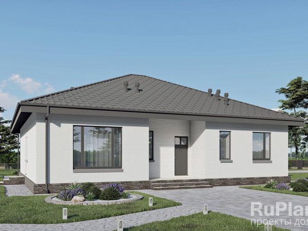 Одноэтажный дом с тремя спальнями и террасой Rg6368