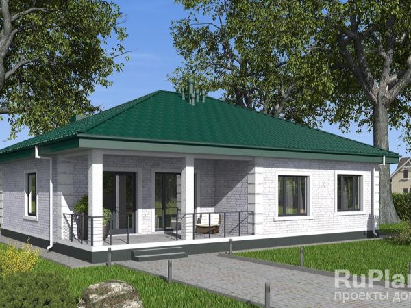 Одноэтажный с террасой, тремя спальнями и кухней-гостиной Rg6538