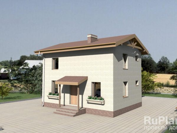 Проект компактного и экономичного двухэтажного дома Rg3720