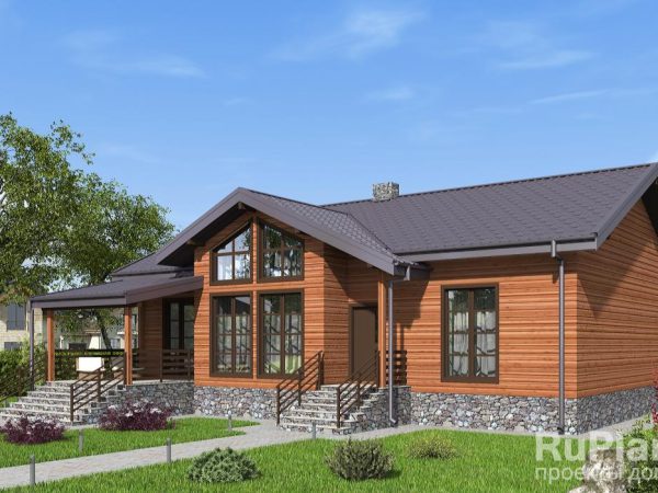 Одноэтажный дом с тремя спальнями, кухней-гостиной и вторым светом Rg6590