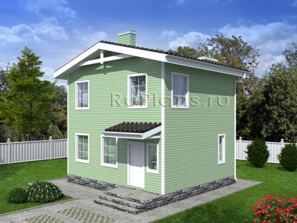 Проект компактного двухэтажного дома Rg4978