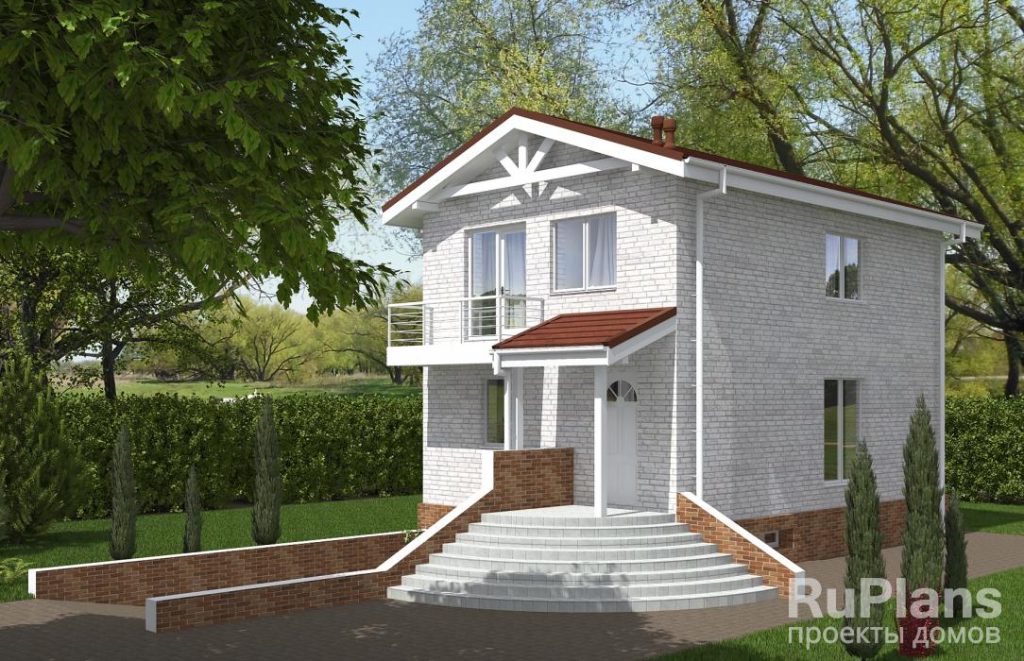 Проект двухэтажного дома с подвалом и гаражом Rg5528 — фото 2