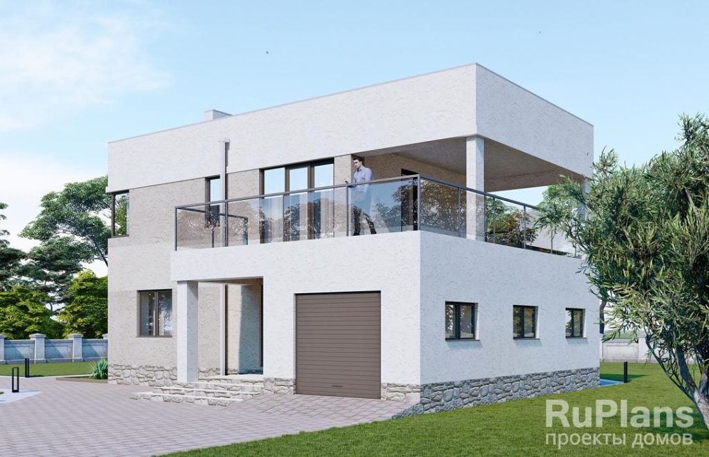 Двухэтажный дом с гаражом, кабинетом и террасой Rg6021 — фото 2