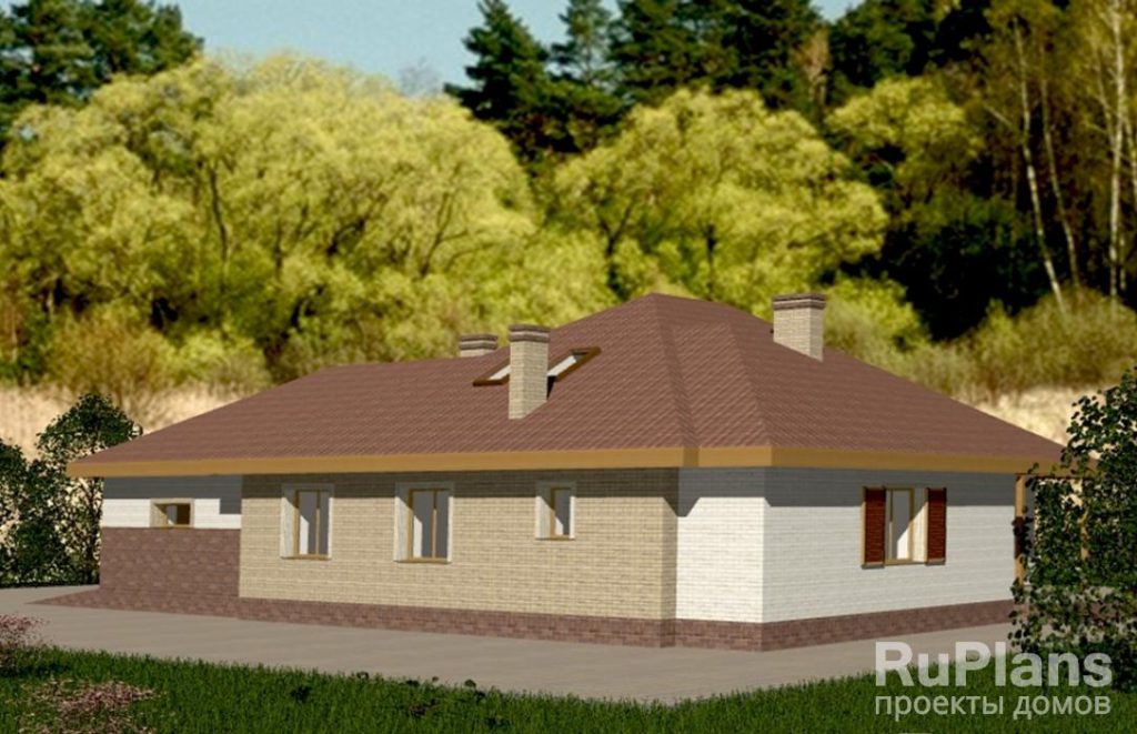 Проект дома с чердаком и гаражом на две машины Rg3419 — фото 2