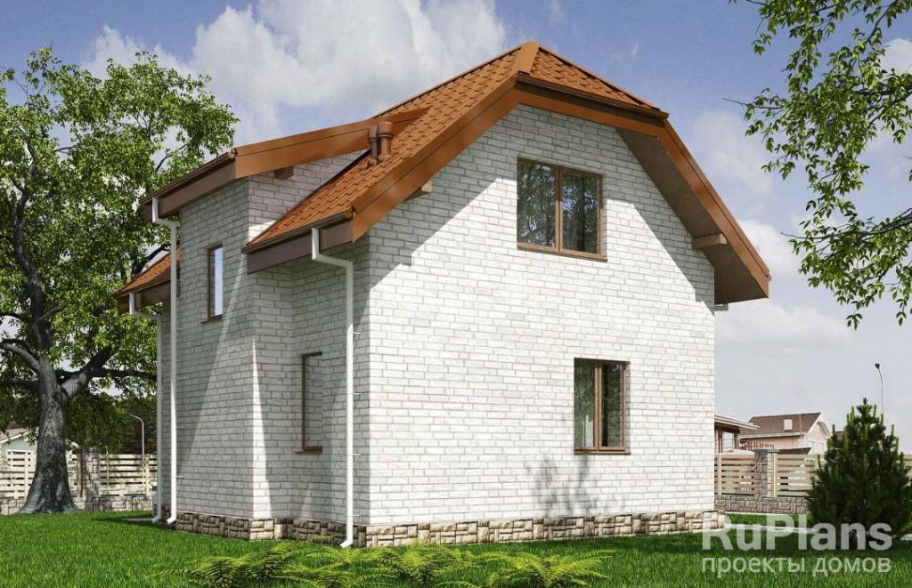 Проект одноэтажного дома с мансардой Rg5675 — фото 2