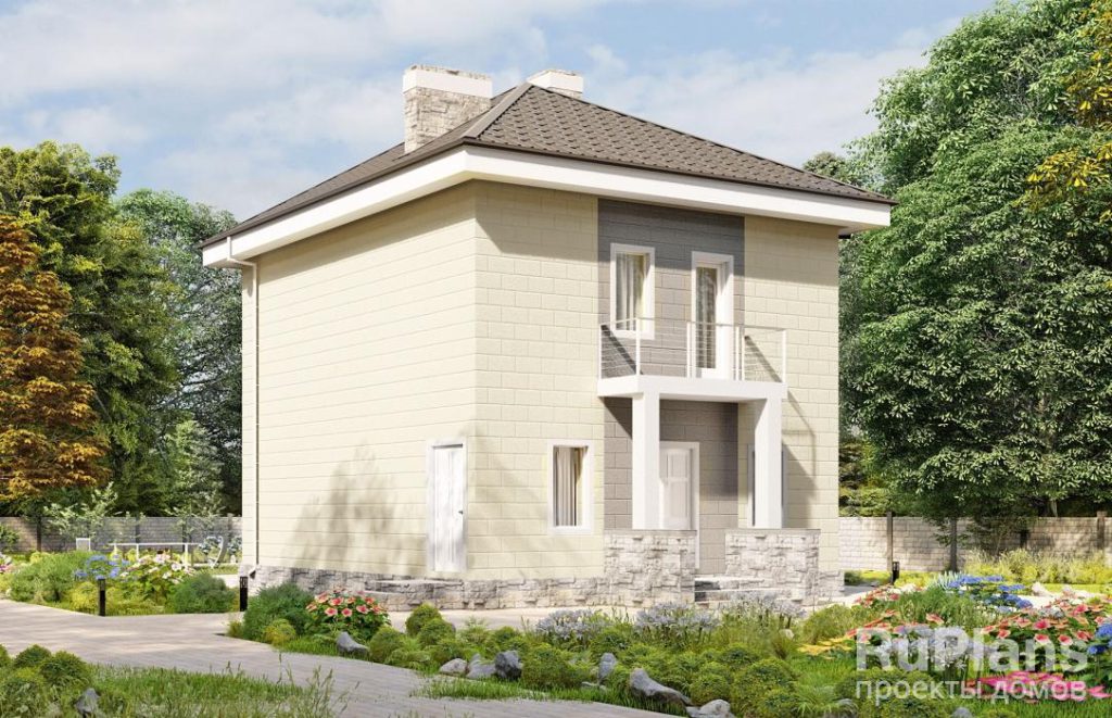 Проект компактного двухэтажного дома Rg4888 — фото 2