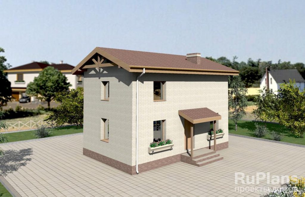 Проект компактного и экономичного двухэтажного дома Rg3720 — фото 2