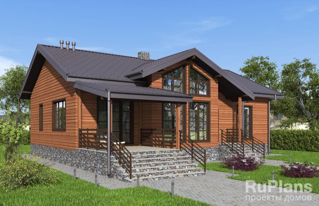 Одноэтажный дом с тремя спальнями, кухней-гостиной и вторым светом Rg6590 — фото 2