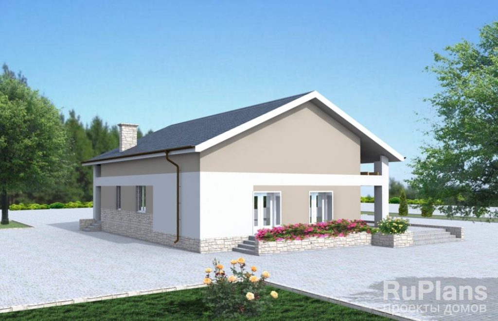 Проект компактного одноэтажного жилого дома Rg3342 — фото 2