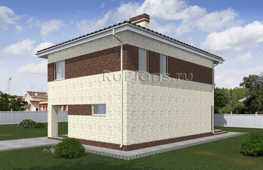 Проект компактного двухэтажного дома с террасой Rg5029 — фото 2