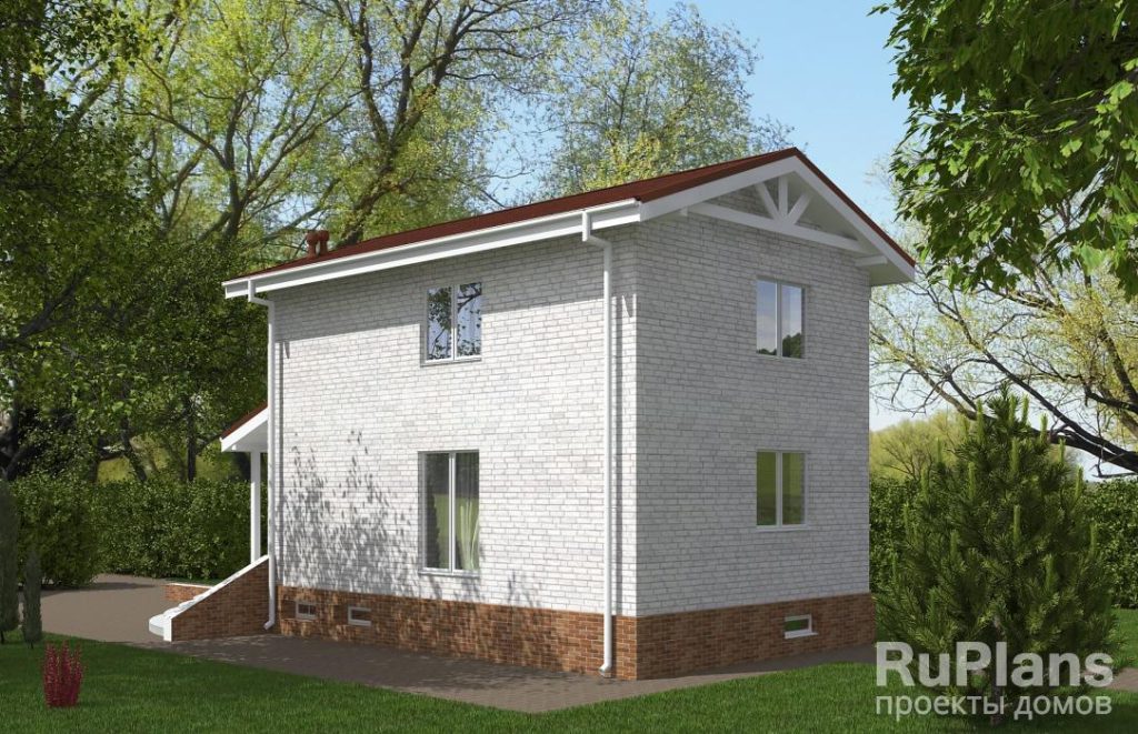 Проект двухэтажного дома с подвалом и гаражом Rg5528 — фото 3