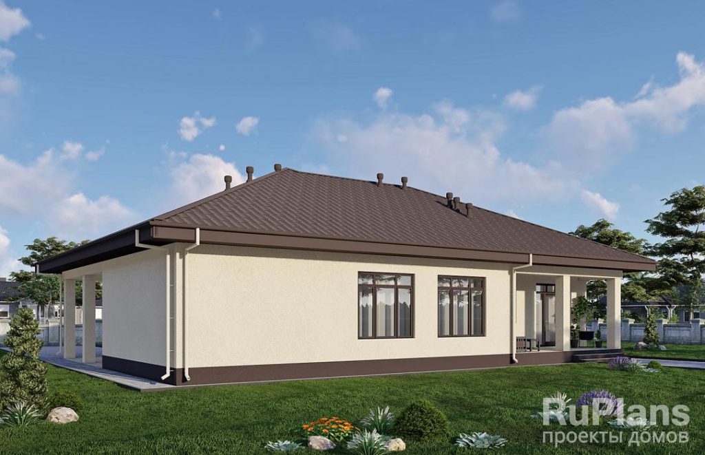 Одноэтажный дом с тремя спальнями и гаражом Rg6328 — фото 3