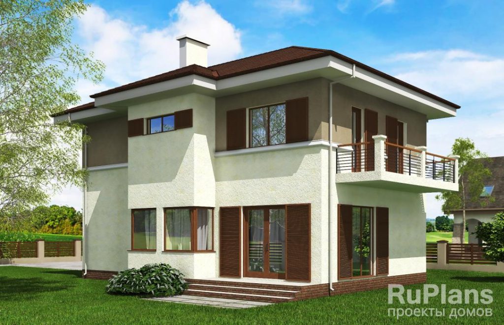 Проект двухэтажного жилого дома с гаражом и террасой Rg5198 — фото 3