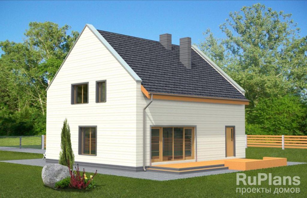 Проект удобного экономичного дома с мансардой Rg3562 — фото 3
