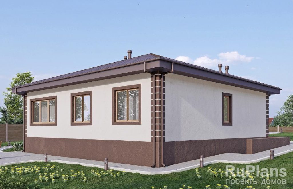 Одноэтажный дом с тремя спальнями, камином и подвалом Rg6016 — фото 3